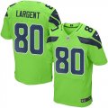 Wholesale Cheap Nike Seahawks #80 Steve Largent Green Men's Stitched NFL Elite Rush Jersey