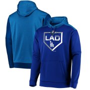 Wholesale Cheap Los Angeles Dodgers Majestic 2019 Postseason Dugout Authentic Pullover Hoodie Royal
