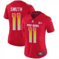 Wholesale Cheap Nike Chiefs #11 Alex Smith Red Women's Stitched NFL Limited AFC 2018 Pro Bowl Jersey