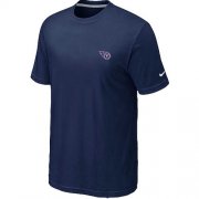 Wholesale Cheap Nike Tennessee Titans Chest Embroidered Logo T-Shirt Dark Blue