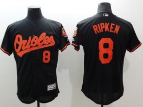 Wholesale Cheap Orioles #8 Cal Ripken Black Flexbase Authentic Collection Stitched MLB Jersey
