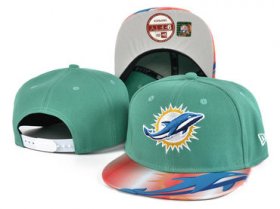 Wholesale Cheap Dolphins Team Logo Aqua Adjustable Hat SF