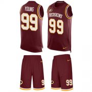 Wholesale Cheap Nike Redskins #99 Chase Young Burgundy Red Team Color Men's Stitched NFL Limited Tank Top Suit Jersey