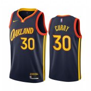 Wholesale Cheap Nike Warriors #30 Stephen Curry Navy NBA Swingman 2020-21 City Edition Jersey