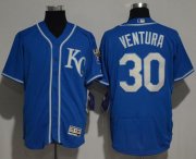 Wholesale Cheap Royals #30 Yordano Ventura Royal Blue Flexbase Authentic Collection Stitched MLB Jersey