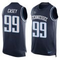 Wholesale Cheap Nike Titans #99 Jurrell Casey Navy Blue Team Color Men's Stitched NFL Limited Tank Top Jersey