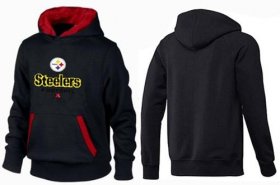 Wholesale Cheap Pittsburgh Steelers Critical Victory Pullover Hoodie Black & Red