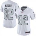 Wholesale Cheap Nike Raiders #82 Jason Witten White Women's Stitched NFL Limited Rush Jersey