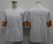 Wholesale Cheap Nike Steelers Blank White Vapor Untouchable Limited Jersey