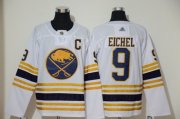 Wholesale Cheap Adidas Sabres #9 Jack Eichel White 50th Season Authentic Stitched NHL Jersey