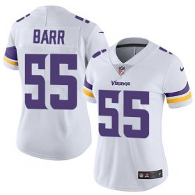 Wholesale Cheap Nike Vikings #55 Anthony Barr White Women\'s Stitched NFL Vapor Untouchable Limited Jersey