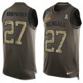Wholesale Cheap Nike Bengals #27 Dre Kirkpatrick Green Men's Stitched NFL Limited Salute To Service Tank Top Jersey