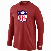 Wholesale Cheap Nike NFL Logos Long Sleeve T-Shirt Red