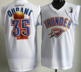 Wholesale Cheap Oklahoma City Thunder #35 Kevin Durant 2012 NBA Champions White Jersey