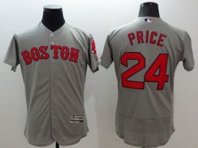 Wholesale Cheap Red Sox #24 David Price Grey Flexbase Authentic Collection Stitched MLB Jersey