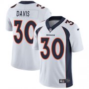 Wholesale Cheap Nike Broncos #30 Terrell Davis White Men's Stitched NFL Vapor Untouchable Limited Jersey