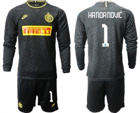 Wholesale Cheap Inter Milan #1 Handanovic Third Long Sleeves Soccer Club Jersey