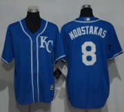Wholesale Cheap Royals #8 Mike Moustakas Blue Cool Base Stitched Youth MLB Jersey