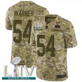 Wholesale Cheap Nike 49ers #54 Fred Warner Camo Super Bowl LIV 2020 Youth Stitched NFL Limited 2018 Salute To Service Jersey