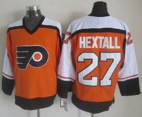 Wholesale Cheap Flyers #27 Ron Hextall Orange CCM Throwback Stitched NHL Jersey