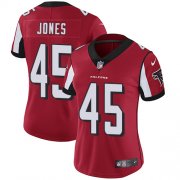 Wholesale Cheap Nike Falcons #45 Deion Jones Red Team Color Women's Stitched NFL Vapor Untouchable Limited Jersey