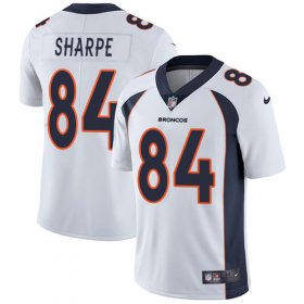 Wholesale Cheap Nike Broncos #84 Shannon Sharpe White Men\'s Stitched NFL Vapor Untouchable Limited Jersey