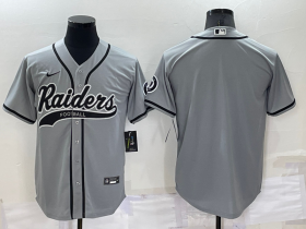 Wholesale Cheap Men\'s Las Vegas Raiders Blank Grey Stitched MLB Cool Base Nike Baseball Jersey