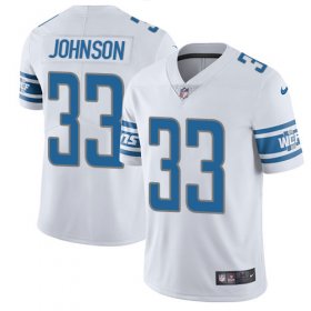 Wholesale Cheap Nike Lions #33 Kerryon Johnson White Youth Stitched NFL Vapor Untouchable Limited Jersey