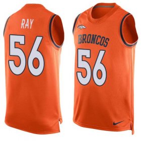 Wholesale Cheap Nike Broncos #56 Shane Ray Orange Team Color Men\'s Stitched NFL Limited Tank Top Jersey