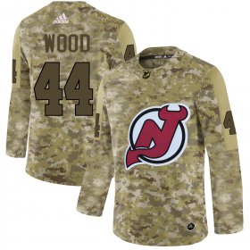 Wholesale Cheap Adidas Devils #44 Miles Wood Camo Authentic Stitched NHL Jersey