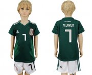 Wholesale Cheap Mexico #7 M.Layun Home Kid Soccer Country Jersey