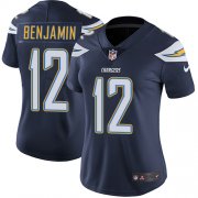 Wholesale Cheap Nike Chargers #12 Travis Benjamin Navy Blue Team Color Women's Stitched NFL Vapor Untouchable Limited Jersey