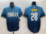 Cheap Men's Philadelphia Phillies #28 Alec Bohm Blue 2024 City Player Number Cool Base Stitched Jersey