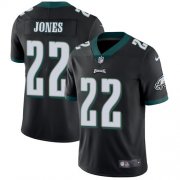 Wholesale Cheap Nike Eagles #22 Sidney Jones Black Alternate Men's Stitched NFL Vapor Untouchable Limited Jersey