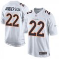 Wholesale Cheap Nike Broncos #22 C.J. Anderson White Men's Stitched NFL Game Event Jersey