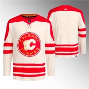 Cheap Men's Calgary Flames Blank 2023 Cream Classic Primegreen Stitched Jersey