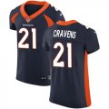 Wholesale Cheap Nike Broncos #21 Su'a Cravens Navy Blue Alternate Men's Stitched NFL Vapor Untouchable Elite Jersey
