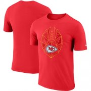 Wholesale Cheap Men's Kansas City Chiefs Nike Red Fan Gear Icon Performance T-Shirt