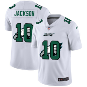 Wholesale Cheap Philadelphia Eagles #10 Desean Jackson White Men's Nike Team Logo Dual Overlap Limited NFL Jersey