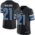 Wholesale Cheap Nike Lions #21 Tracy Walker Black Men's Stitched NFL Limited Rush Jersey