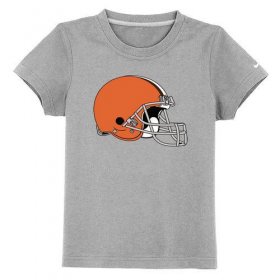 Wholesale Cheap Cleveland Browns Sideline Legend Authentic Logo Youth T-Shirt Light Grey