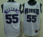 Wholesale Cheap Sacramento Kings #55 Jason Williams White Swingman Jersey