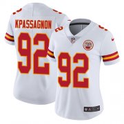 Wholesale Cheap Nike Chiefs #92 Tanoh Kpassagnon White Women's Stitched NFL Vapor Untouchable Limited Jersey