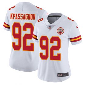 Wholesale Cheap Nike Chiefs #92 Tanoh Kpassagnon White Women\'s Stitched NFL Vapor Untouchable Limited Jersey