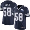 Wholesale Cheap Nike Cowboys #58 Aldon Smith Navy Blue Team Color Men's Stitched With Established In 1960 Patch NFL Vapor Untouchable Limited Jersey