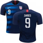 Wholesale Cheap USA #9 Zardes Away Kid Soccer Country Jersey