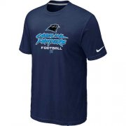 Wholesale Cheap Nike Carolina Panthers Critical Victory NFL T-Shirt Midnight Blue