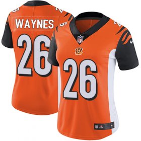 Wholesale Cheap Nike Bengals #26 Trae Waynes Orange Alternate Women\'s Stitched NFL Vapor Untouchable Limited Jersey