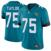 Wholesale Cheap Nike Jaguars #75 Jawaan Taylor Teal Green Alternate Men's Stitched NFL Vapor Untouchable Limited Jersey