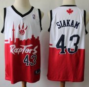 Wholesale Cheap Raptors #43 Pascal Siakam White Red Basketball Swingman City Edition Jersey